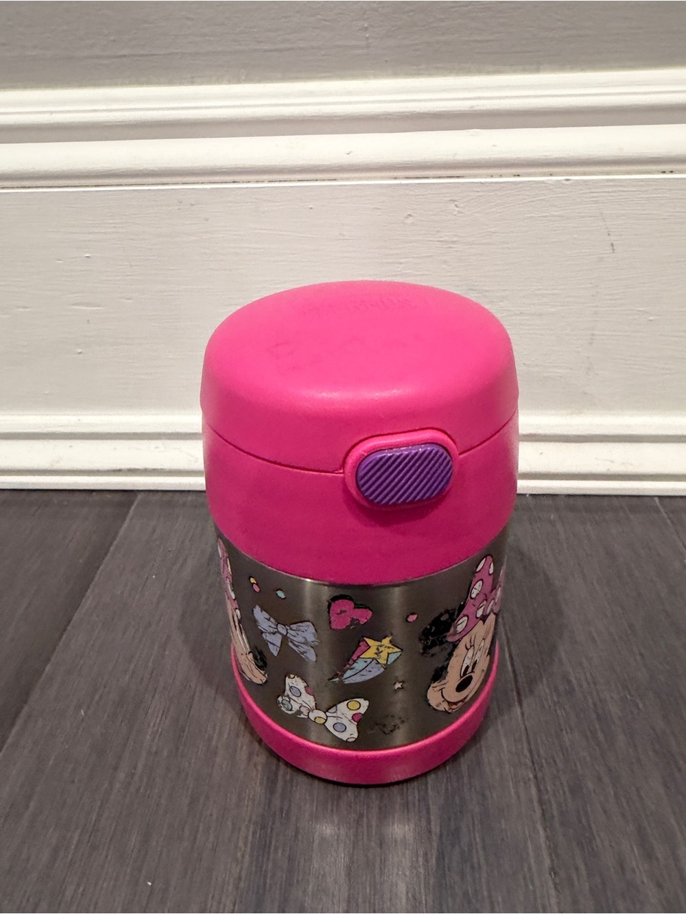Thermos Disney Minnie Mouse Pink Stainless Steel Kids Food Jar Lunch - Picture 2 of 9